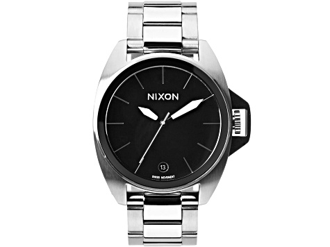 Nixon Men's Anthem Black Dial Stainless Steel Watch