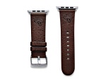 Gametime Jacksonville Jaguars Leather Band fits Apple Watch (38/40mm M/L Brown). Watch not included.