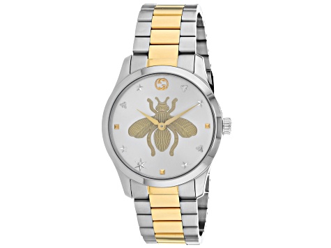 Gucci Women's G-Timeless Two-tone Stainless Steel Bracelet Watch