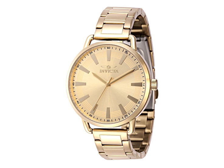 Invicta Wildflower 38mm Gold Tone Stainless Steel Quartz  display picture 2