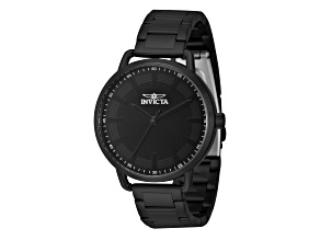 Invicta Wildflower 38mm Black Stainless Steel Quartz Watch