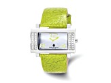 Ladies Charles Hubert Stainless Green Leather 40x23mm Watch