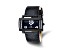 Ladies Charles Hubert Stainless Black Leather 40x23mm Watch