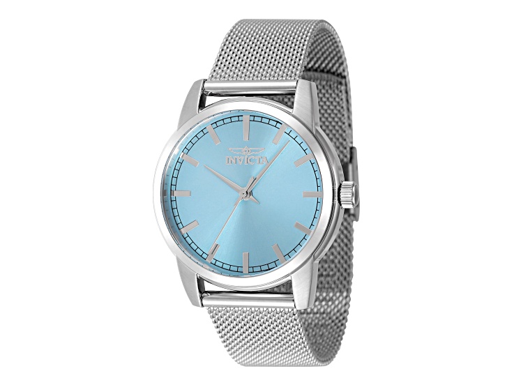 Invicta Celestial 36mm Light Blue Dial Stainless Steel Mesh  display picture 1