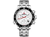 Seapro Men's Mondial Timer White Dial, Stainless Steel Watch