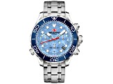 Seapro Men's Mondial Timer Blue Dial, Stainless Steel Watch
