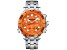 Seapro Men's Mondial Timer Orange Dial, Stainless Steel Watch