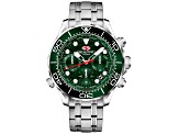 Seapro Men's Mondial Timer Green Dial, Stainless Steel Watch