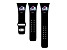 Gametime NHL Colorado Avalanche Black Silicone Apple Watch Band (38/40mm M/L). Watch not included.