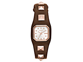 Diesel Women's Timeframe Brown Leather Strap Watch