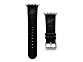 Gametime NHL Dallas Stars Black Leather Apple Watch Band (42/44mm S/M). Watch not included.