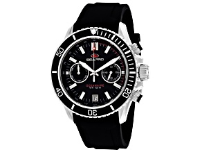 Seapro Men's Thrash Black Dial, Black Bezel, Black Silicone Watch