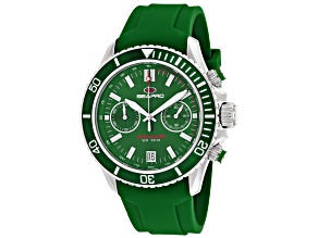Seapro Men's Thrash Green Dial, Green Bezel, Green Silicone Watch
