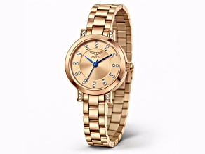 Invicta Angel 25mm Rose Gold Dial Alloy Band Quartz Watch