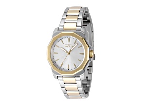 Invicta Speedway 34mm White Dial Stainless Steel Band Quartz Watch