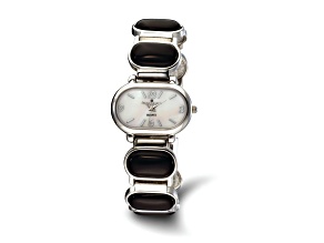 Ladies Charles Hubert Black Agate Bracelet 33x27mm Watch