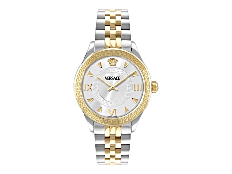 Versace Hellenyium Bracelet Watch Two Tone Womens Versace Hellenyium Watch with Two-Tone Bracelet Strap  main image 2