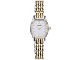 Mathey Tissot Women's Classic White Dial with Yellow Accents Two-tone Stainless Steel Watch