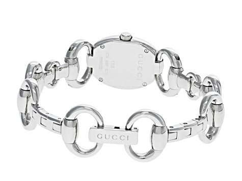 Gucci Tornabuoni Women's Stainless Steel Oval Link with Black Dial