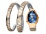 Just Cavalli Women's Animalier Donna finezza 22mm Quartz Watch, Blue Dial, Two-tone Stainless Steel