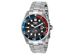 Invicta Pro Diver Exclusive 43mm Black Dial Red and Blue Bezel Stainless Steel Quartz Watch