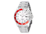 Invicta Pro Diver Exclusive 43mm White Dial Red and White Bezel Stainless Steel Quartz Watch