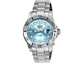 Invicta Pro Diver 43mm Light Blue Dial Stainless Steel Quartz Watch
