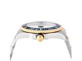 Invicta Men's Pro Diver 43mm White Dial Blue Bezel Two-tone Stainless Steel Quartz Watch