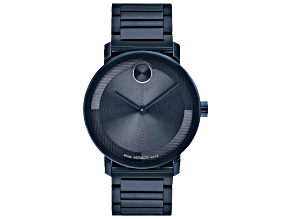 Movado Men's Bold Blue Stainless Steel Watch