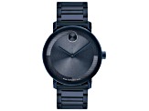 Movado Men's Bold Blue Stainless Steel Watch