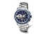 Charles Hubert Stainless Steel Chronograph Blue Dial Watch