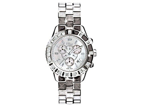 Guess Women's Classic Mother-Of-Pearl Dial Stainless Steel Watch