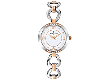 Picture of Mathey Tissot Women's Fleury 1496 White Dial, Two-tone Rose Stainless Steel Watch