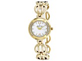 Mathey Tissot Women's Fleury 1496 White Dial, Yellow Stainless Steel Watch