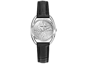 Mathey Tissot Saphira 28mm Leather Strap Silver Dial Quartz Watch