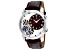 Christian Van Sant Men's Sprocket Auto-Quartz Brown Dial, Brown Leather Strap Watch