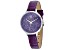 Roberto Bianci Women's Gemma Purple Dial, Purple Leather Strap Watch