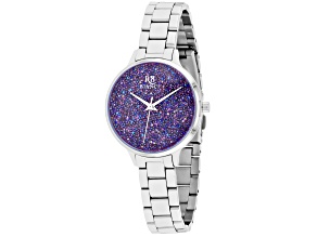 Roberto Bianci Women's Gemma Purple Dial, Stainless Steel Watch