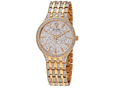 Bulova Men's Classic Yellow Stainless Steel with Crystal Accents Watch