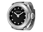 Invicta Women's Angel Mini 17.5mm Quartz Stainless Steel Black Dial Ring Watch