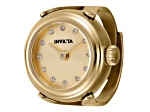 Invicta Women's Angel Mini 17.5mm Quartz Yellow Stainless Steel Yellow Dial Ring Watch