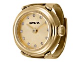 Invicta Women's Angel Mini 17.5mm Quartz Yellow Stainless Steel Yellow Dial Ring Watch