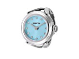 Invicta Women's Angel Mini 17.5mm Quartz Stainless Steel Blue Dial Ring Watch
