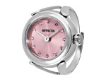 Invicta Women's Angel Mini 17.5mm Quartz Stainless Steel Pink Dial Ring Watch
