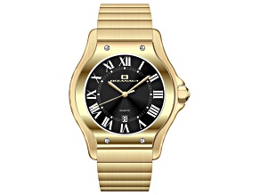 Oceanaut Men's Rayonner Black Dial, Yellow Stainless Steel Watch