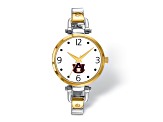 LogoArt Auburn University Elegant Ladies Two-tone Watch