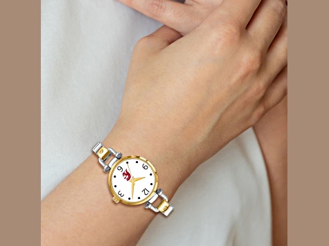LogoArt University of Southern California Elegant Ladies Two-tone Watch