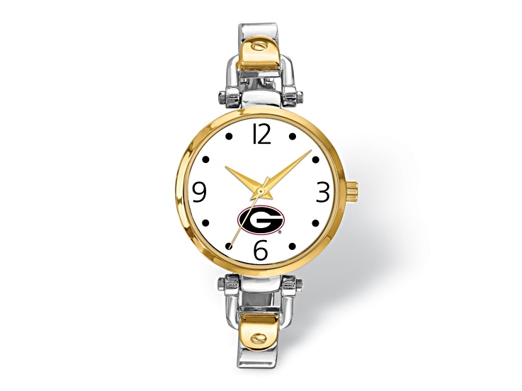 LogoArt University of Georgia Elegant Ladies Two-tone Watch