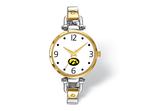 LogoArt University of Iowa Elegant Ladies Two-tone Watch