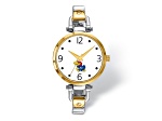 LogoArt University of Kansas Elegant Ladies Two-tone Watch